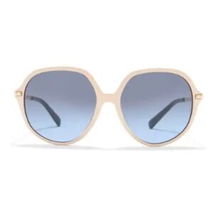 Valentino 57mm Gradient Sunglasses ivory blue